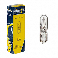 Автолампа NARVA W1.2W 17037 (w2*4.6d) 12V 10шт